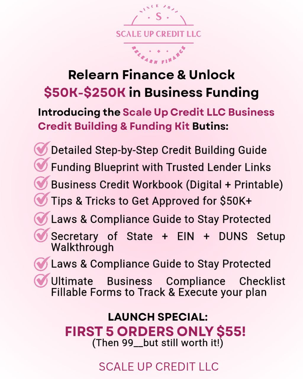 Business Credit Building/Funding Kit